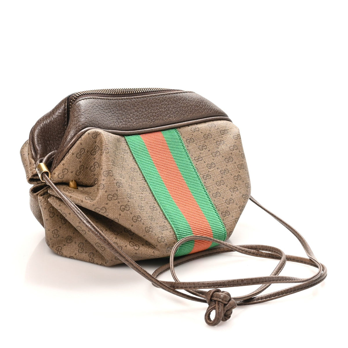 Mini Vintage GG Supreme Monogram Web Butterfly New Candy Crossbody Beige New Acero