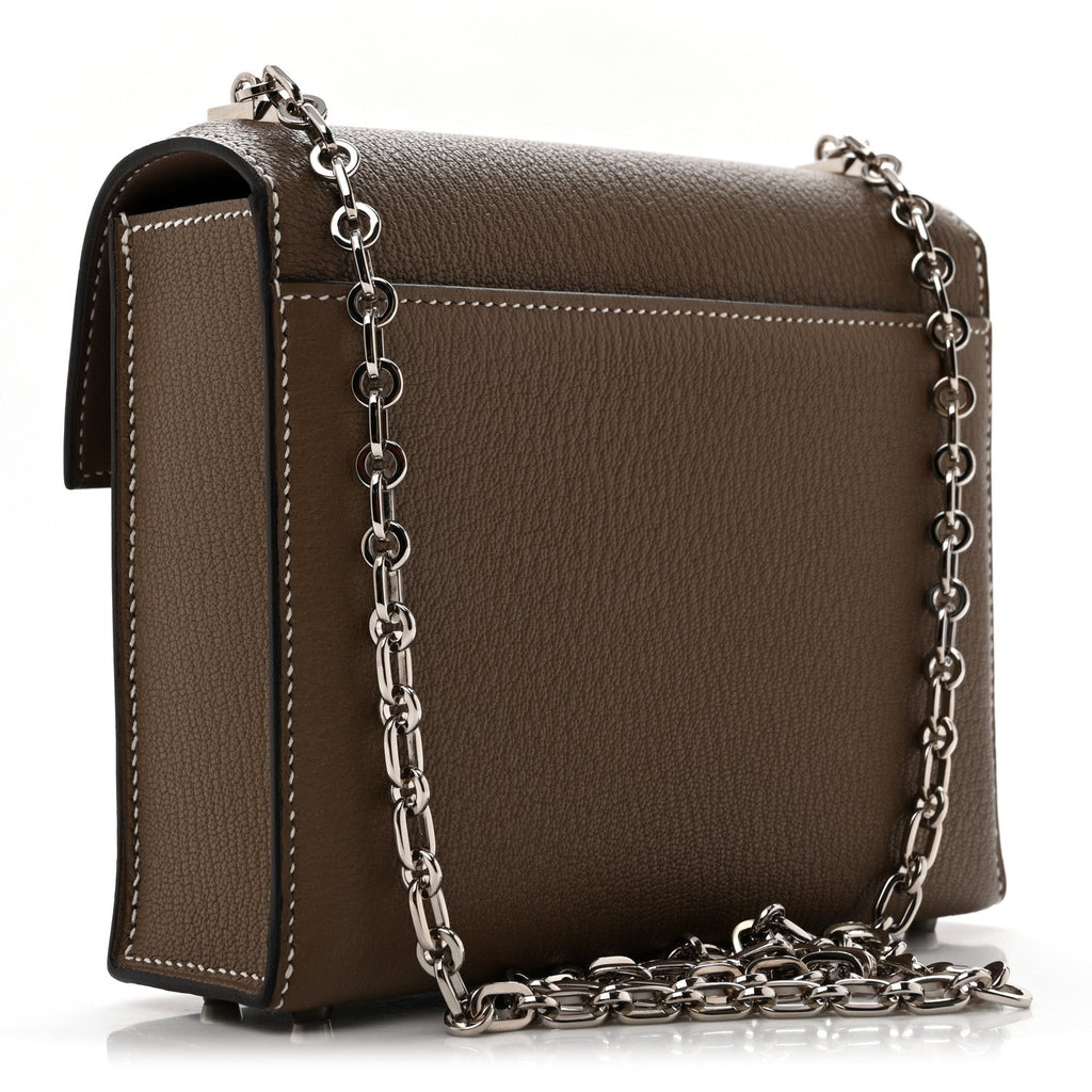 Chevre Chamkila Mini Verrou Chaine Bag Etoupe