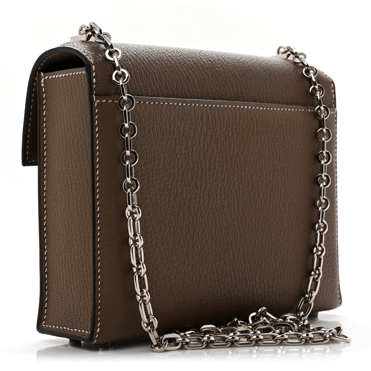 Chevre Chamkila Mini Verrou Chaine Bag Etoupe