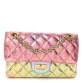 Metallic Goatskin Quilted Mini 2.55 Reissue Flap Multicolor