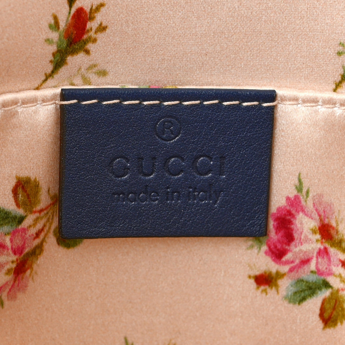 Denim Matelasse Mini Pearly GG Marmont Shoulder Bag Blue
