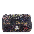 Sequin Logo CC Medium Flap Blue Multicolor
