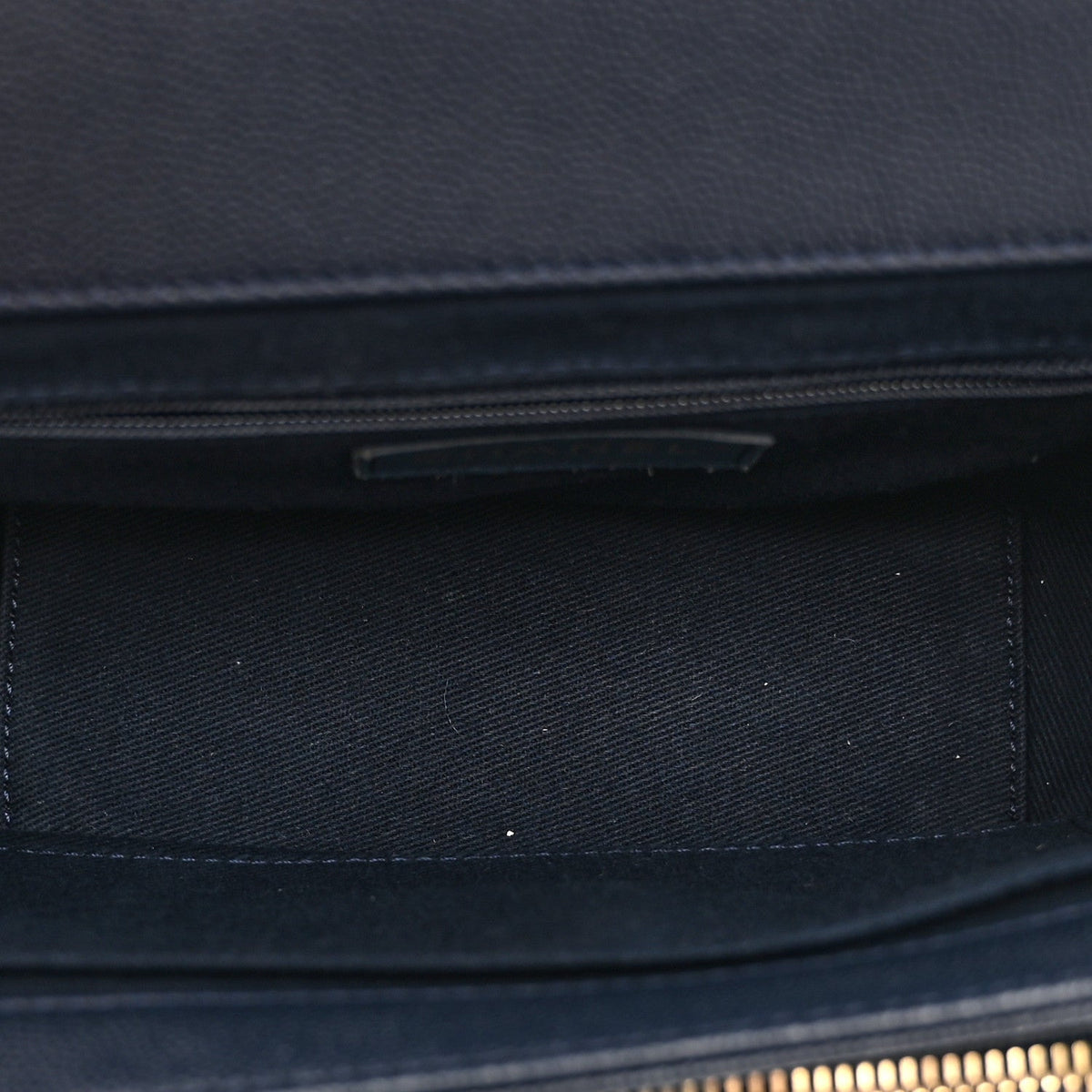 Caviar Quilted Mini Business Affinity Flap Navy Blue