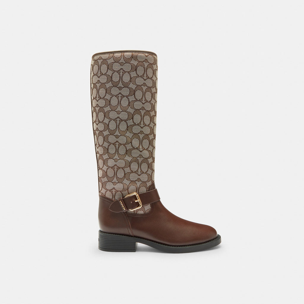 Coach Outlet Riding Boot In Signature Jacquard