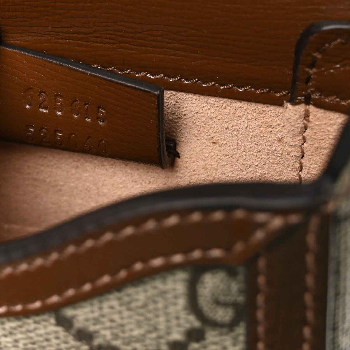 GG Supreme Monogram Mini Horsebit 1955 Crossbody Bag Beige Brown Sugar