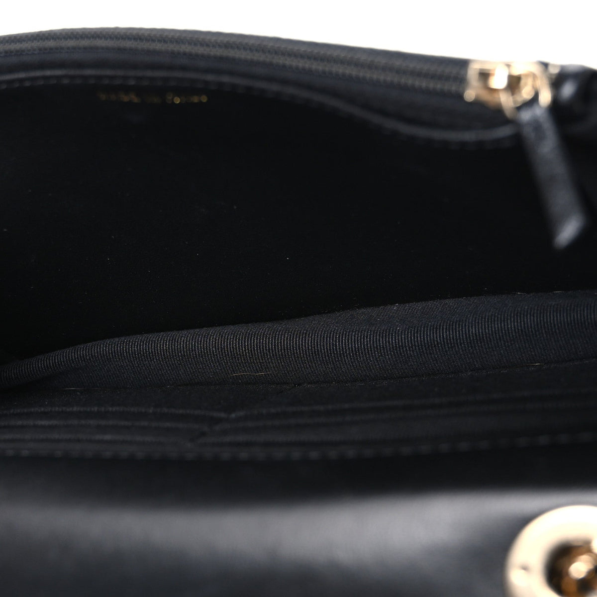 Lambskin Crystal Quilted Trendy CC Top Handle WOC Flap Bag Black