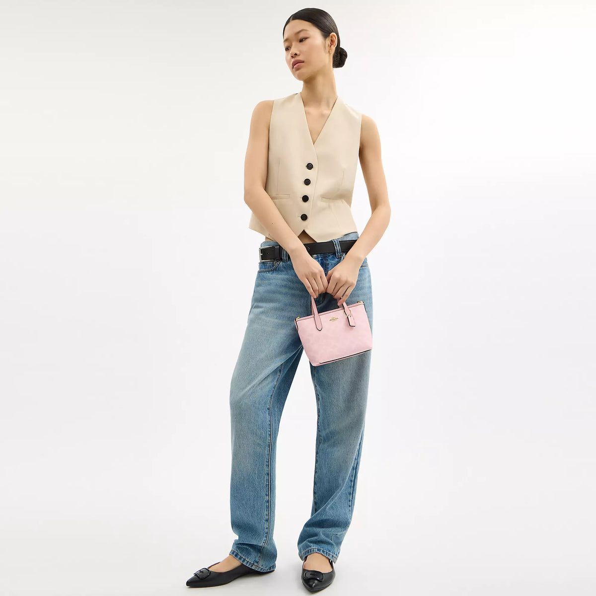 Coach Outlet City Mini Tote Bag In Signature Canvas