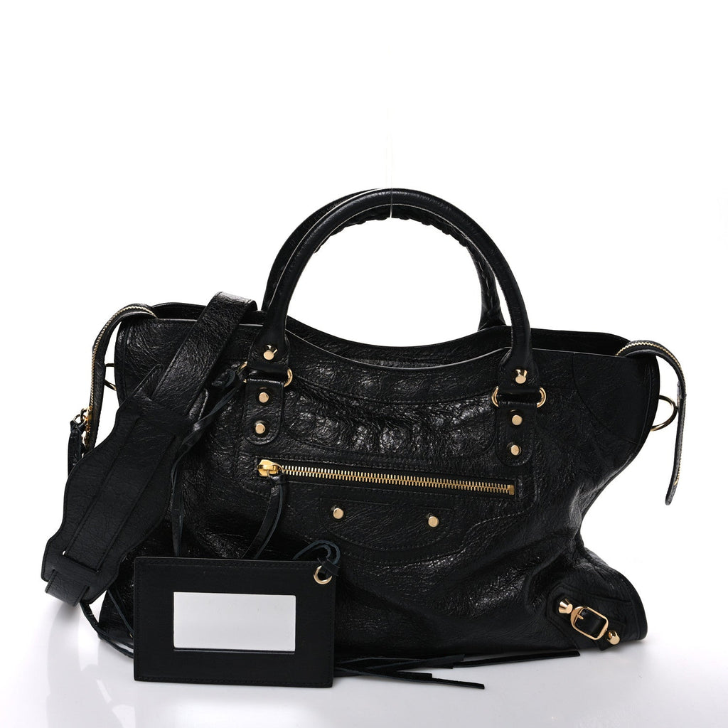 Agneau Classic Gold Hardware City Black