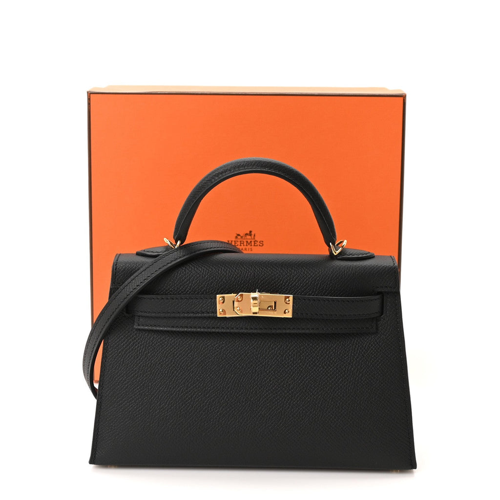 Epsom Mini Kelly Sellier 20 Black