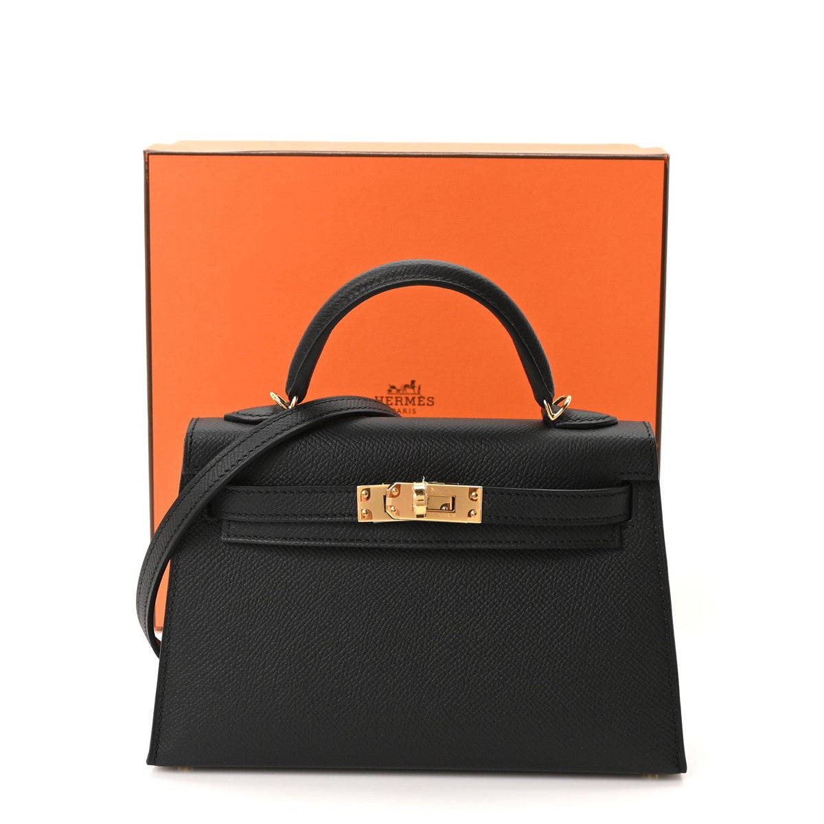 Epsom Mini Kelly Sellier 20 Black