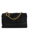 Micro GG Calfskin Large Chain Shoulder Bag Black