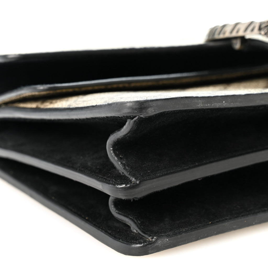 GG Supreme Monogram Small Dionysus Shoulder Bag Black