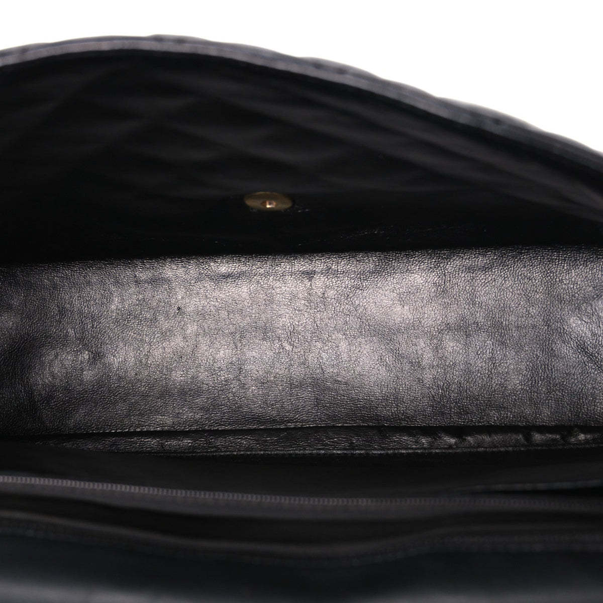 Lambskin Quilted Maxi Single Flap Black