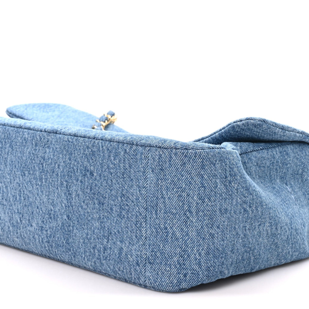 Denim Small Souplissimo Maxi Flap Blue