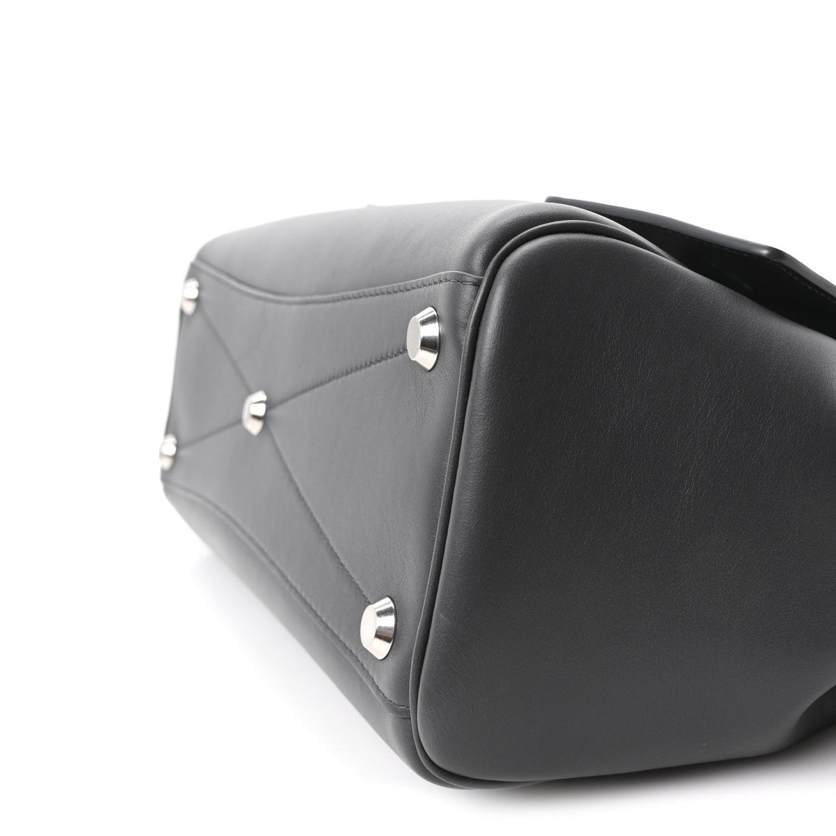 Smooth Calfskin Small Bel Air Carry All Bag Grey