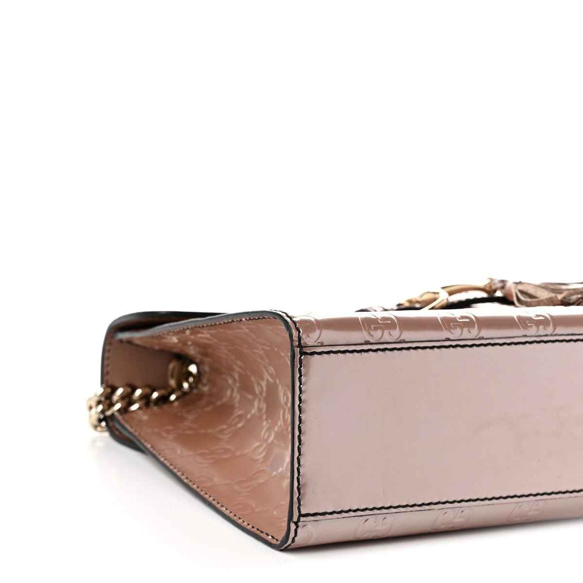 Shine Guccissima Medium Emily Chain Shoulder Bag Dark Cipria
