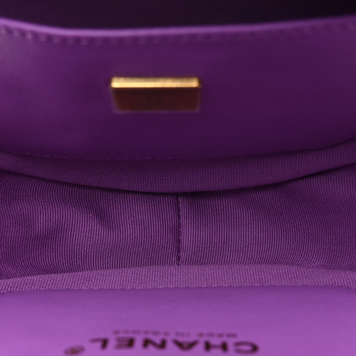 Lambskin Quilted CC In Love Heart Bag Purple