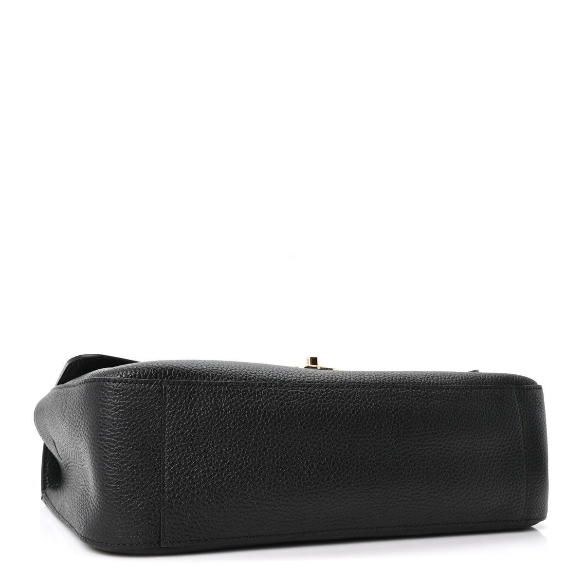 Grained Calfskin Small Souplissimo Maxi Flap Black