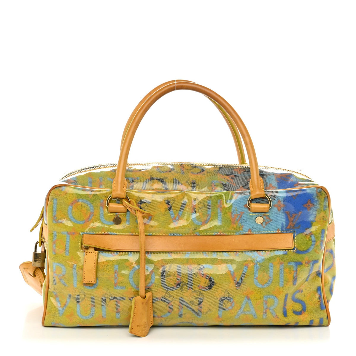 Monogram Pulp Defile Weekender PM Yellow