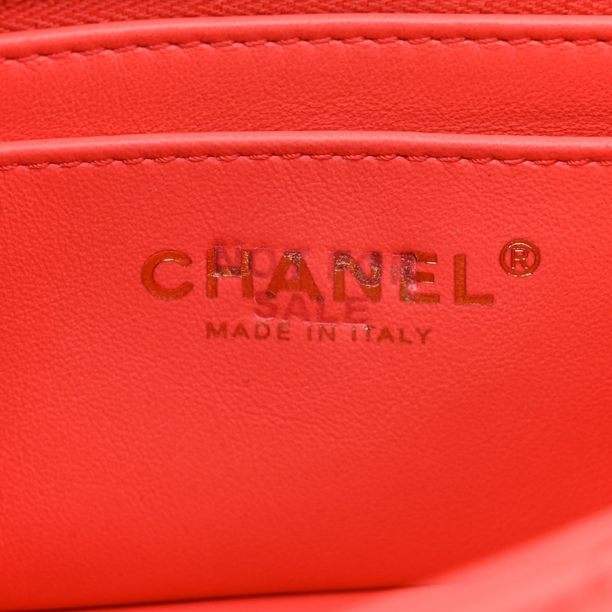 Lambskin Quilted Mini Rectangular Sweet Camellia Flap Coral
