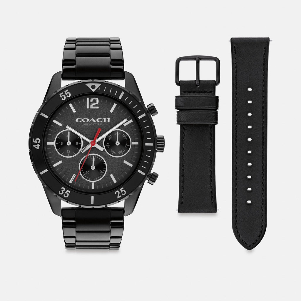 Coach Outlet Cole Chronograph Watch Gift Set, 44MM