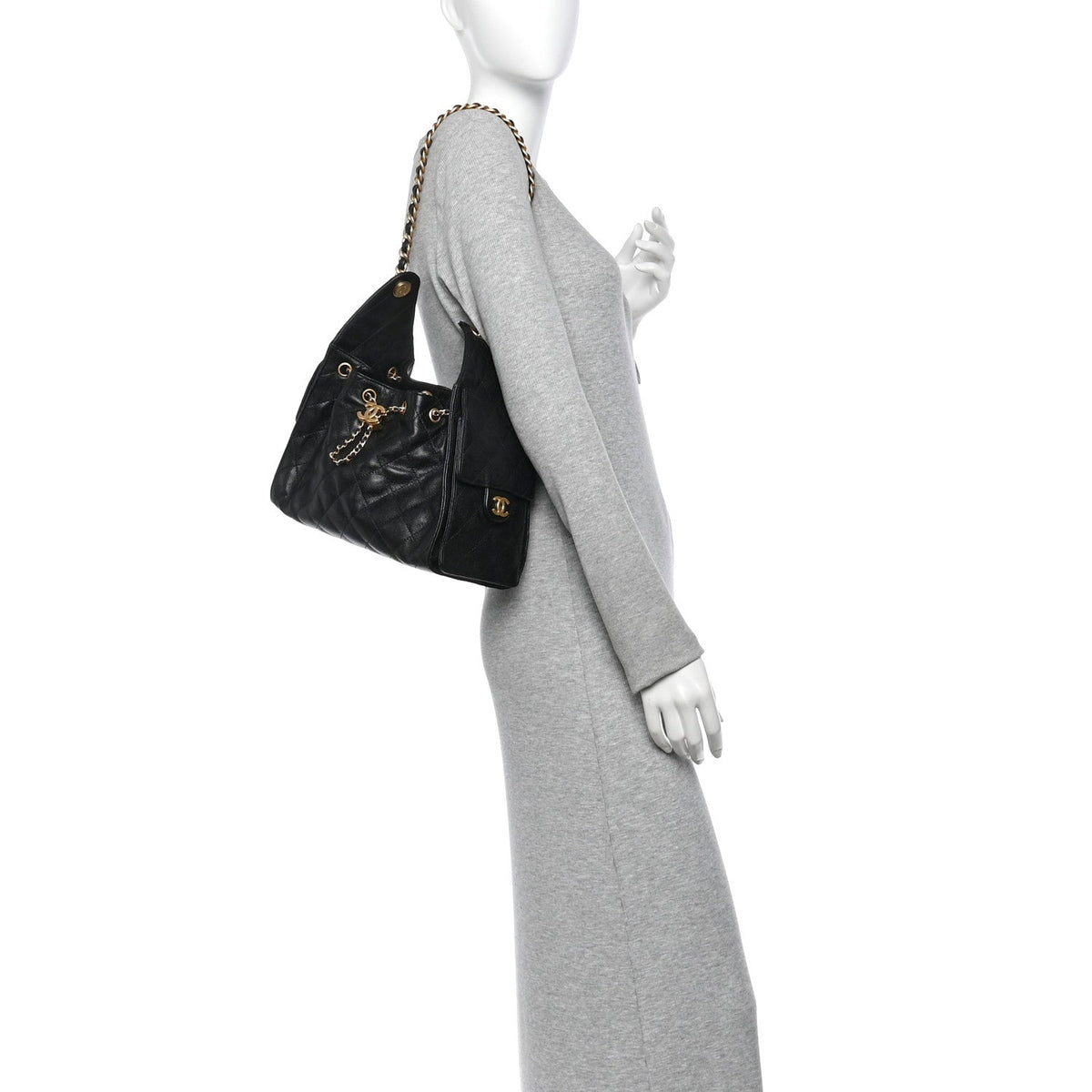Caviar Quilted Small Chanel 25 Handbag Black