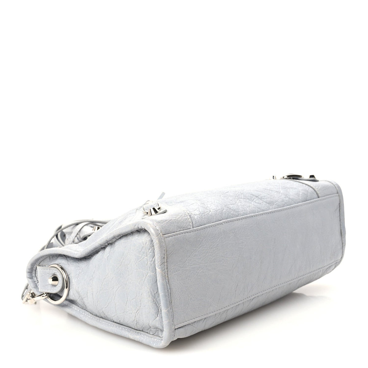 Agneau Arena Classic Silver Hardware Small Le City Light Grey