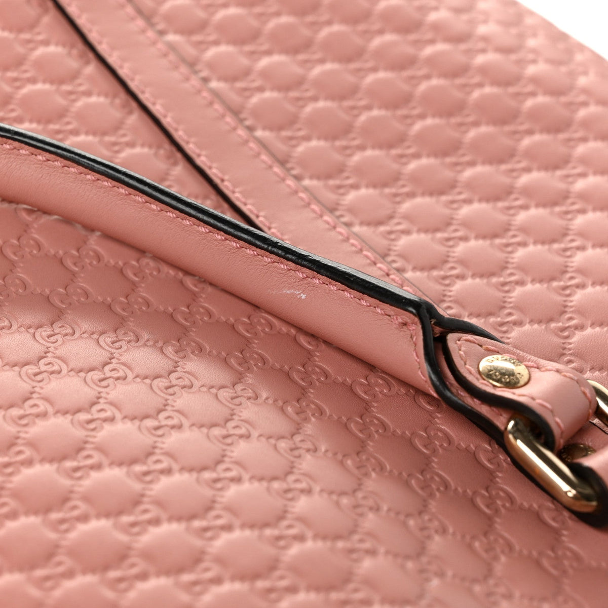 Soft Microguccissima Large Dome Satchel Soft Pink