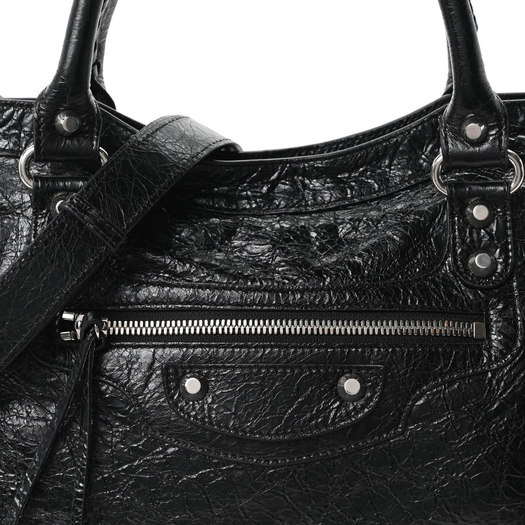 Agneau Arena Silver Hardware Medium Le City Black