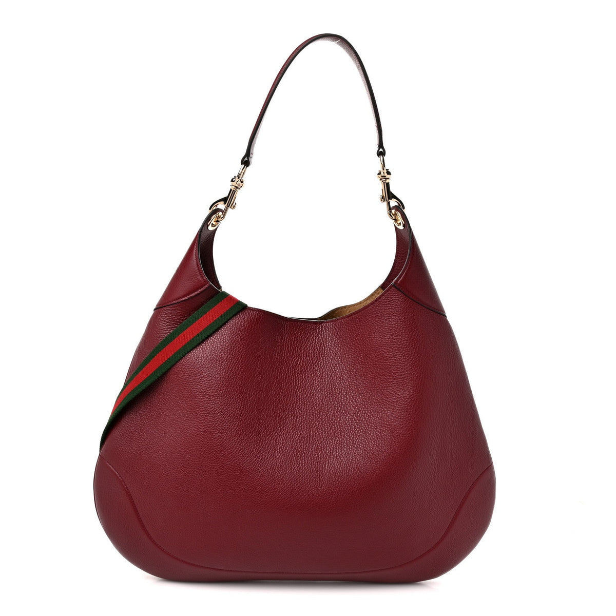 Soft Grained Calfskin Maxi B Hobo Rosso