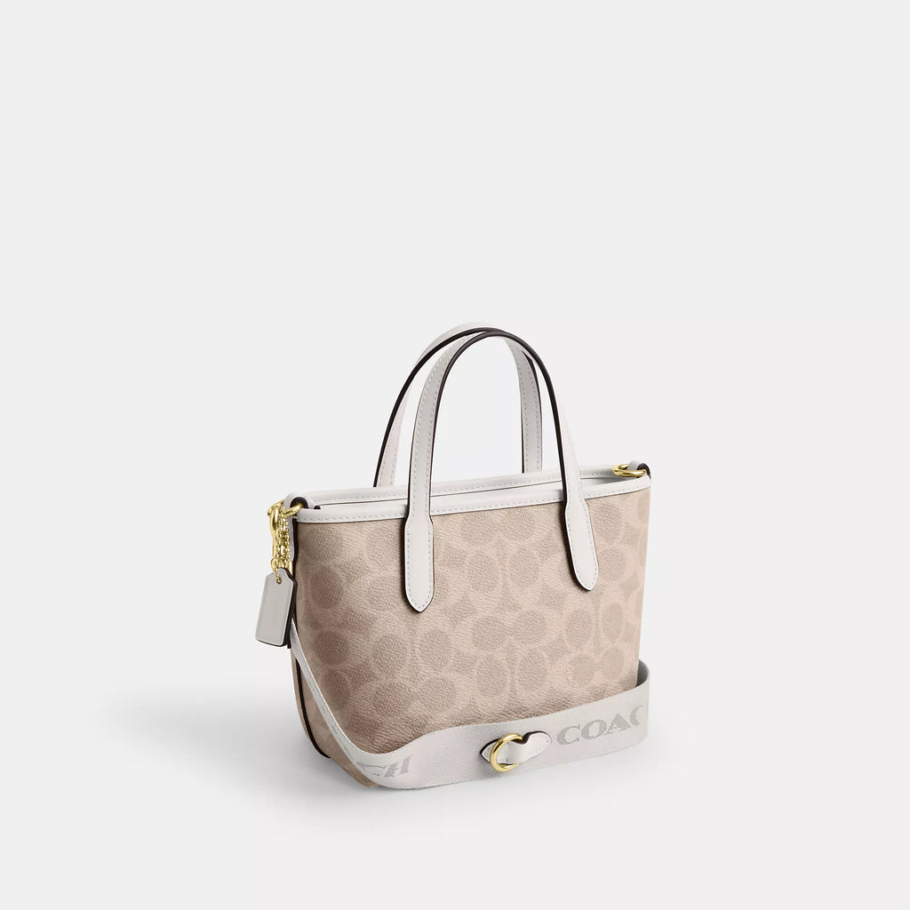 Coach Outlet City Mini Tote Bag In Signature Canvas