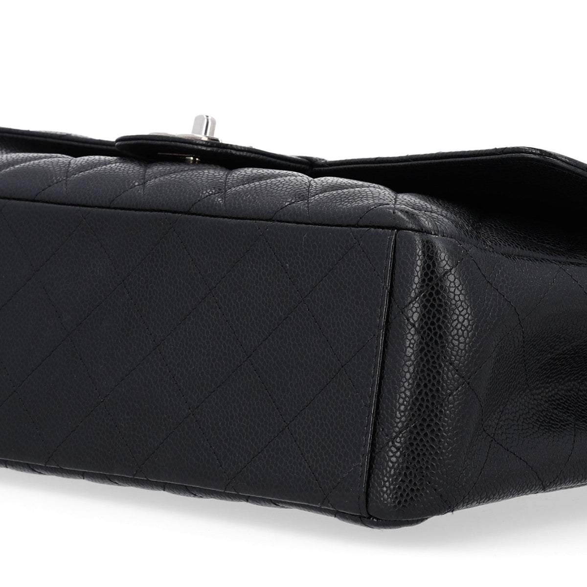 Caviar Quilted Maxi Double Flap Black