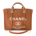 Mixed Fibers Small Deauville Tote Camel