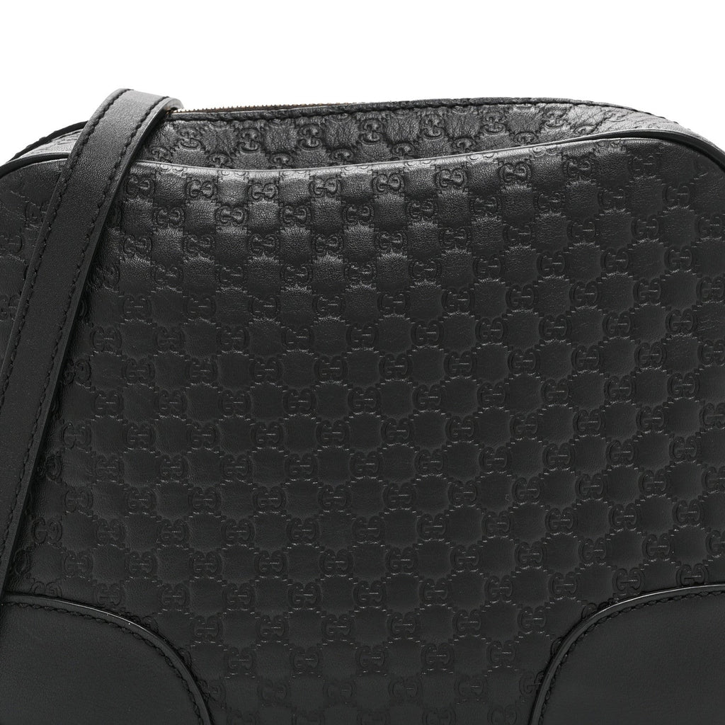 Microguccissima Mini Bree Messenger Bag Black