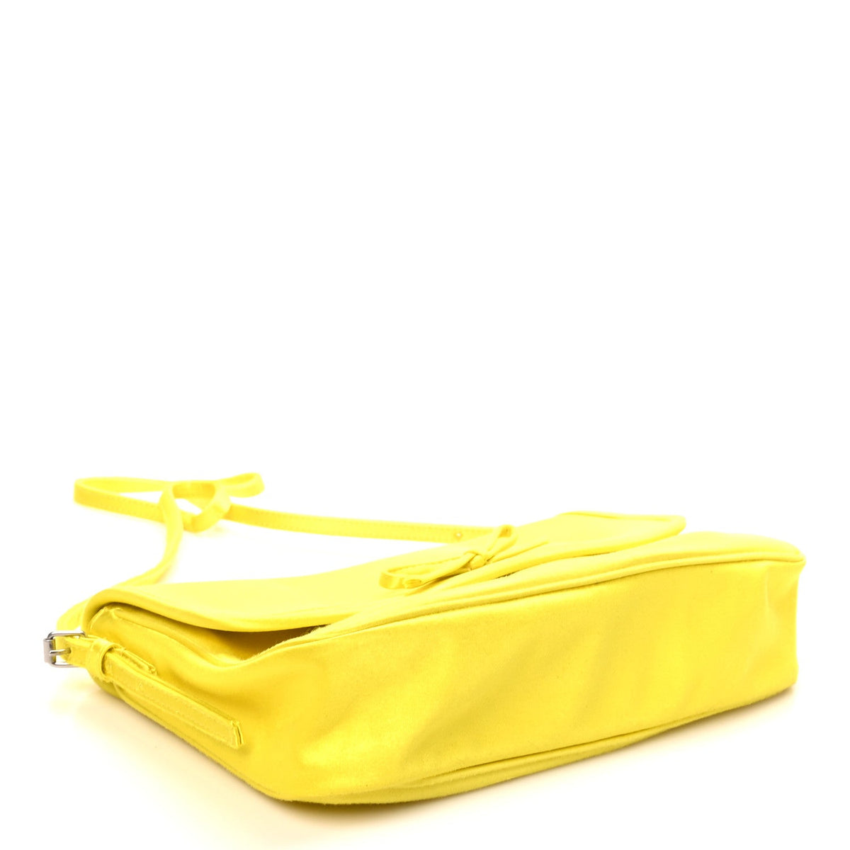 Satin Small Leopolda Shoulder Bag Yellow