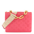Lambskin Embossed Monogram Coussin PM Pink