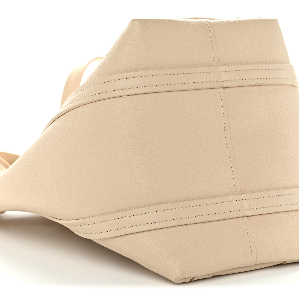Grained Calfskin XS Everyday North South Shoulder Tote Bag Beige