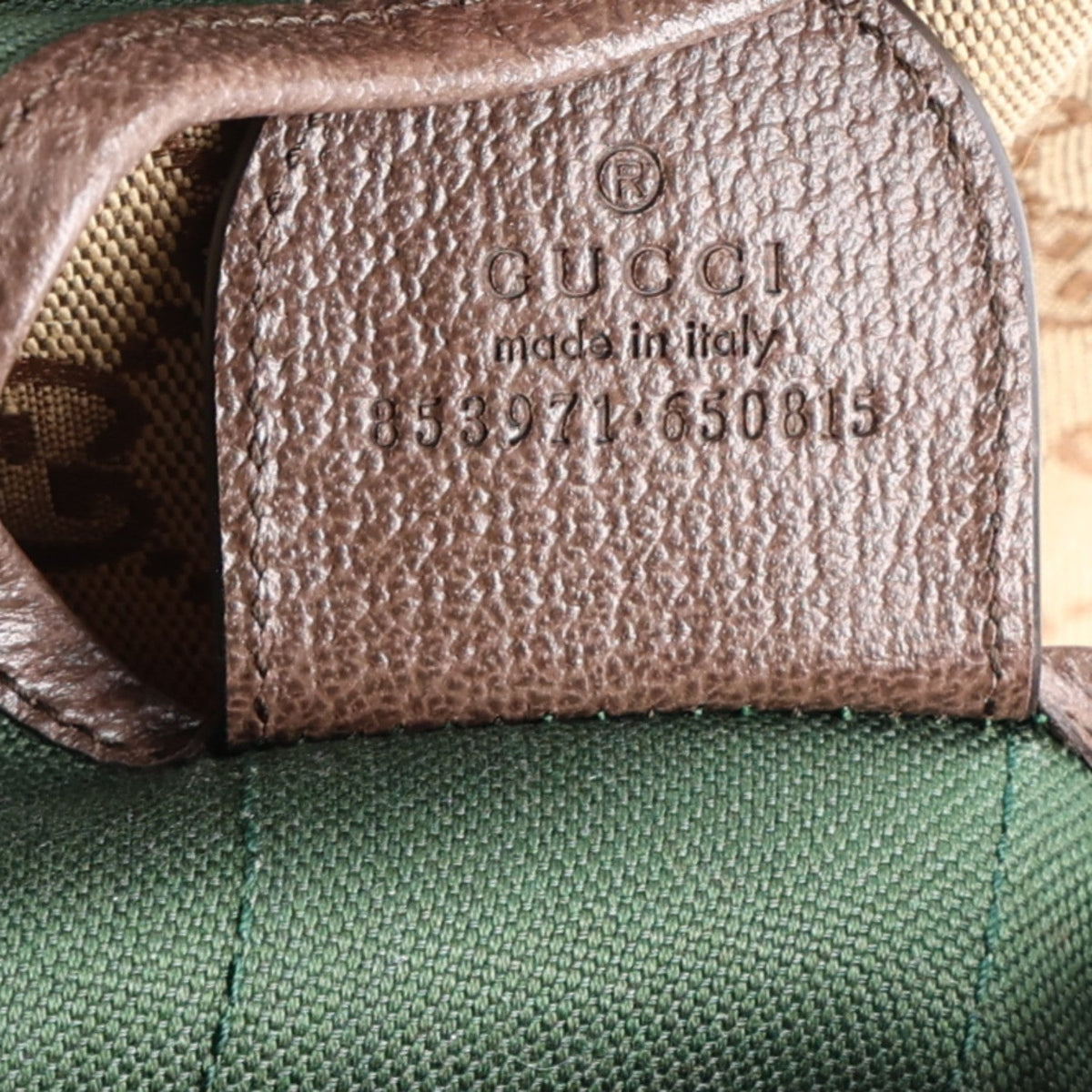GG Monogram Web Large Giglio Tote Beige Brown