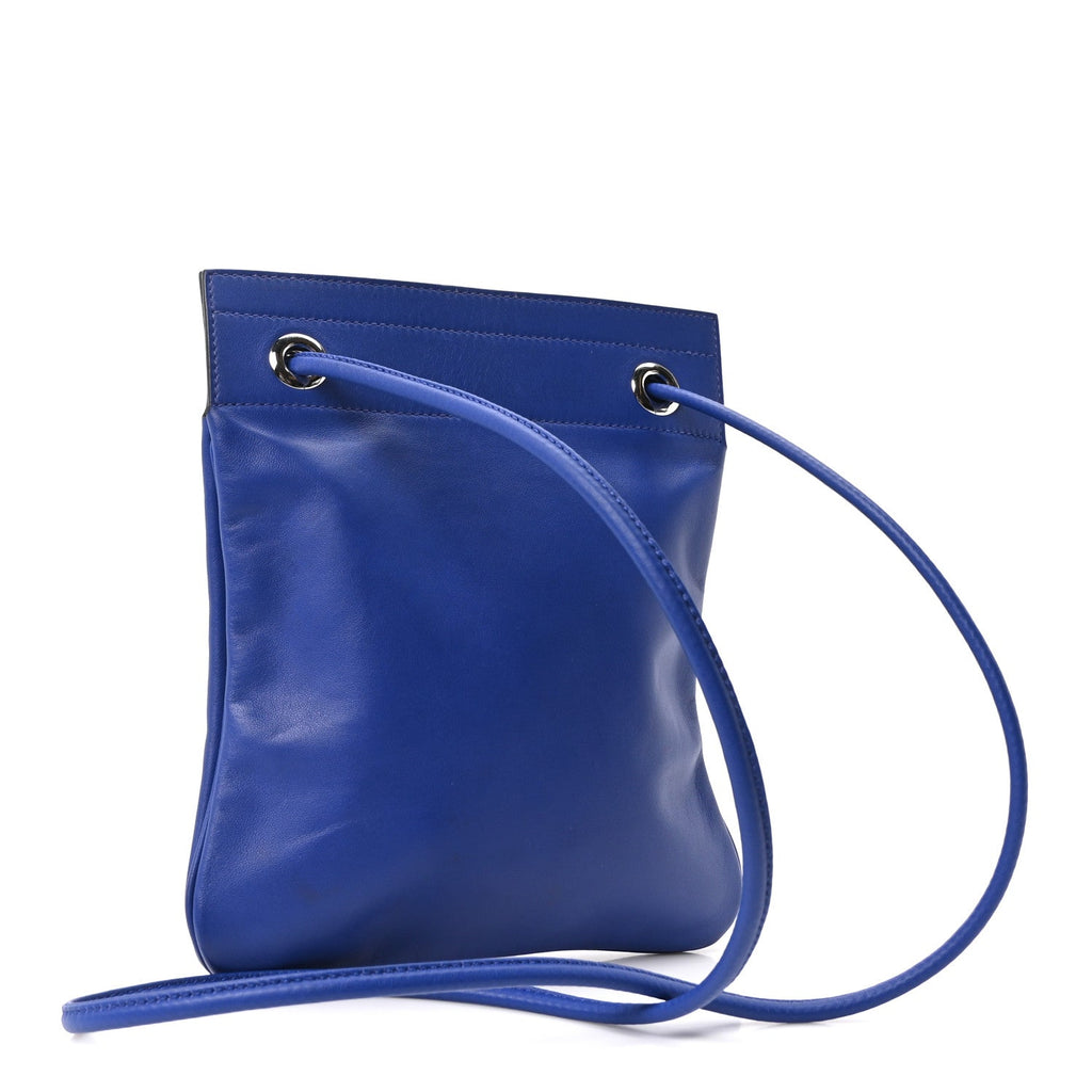 Milo Lambskin Swift Mini Aline Bleu Electrique