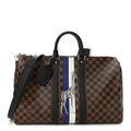 Savane Damier Ebene Keepall Bandouliere 45